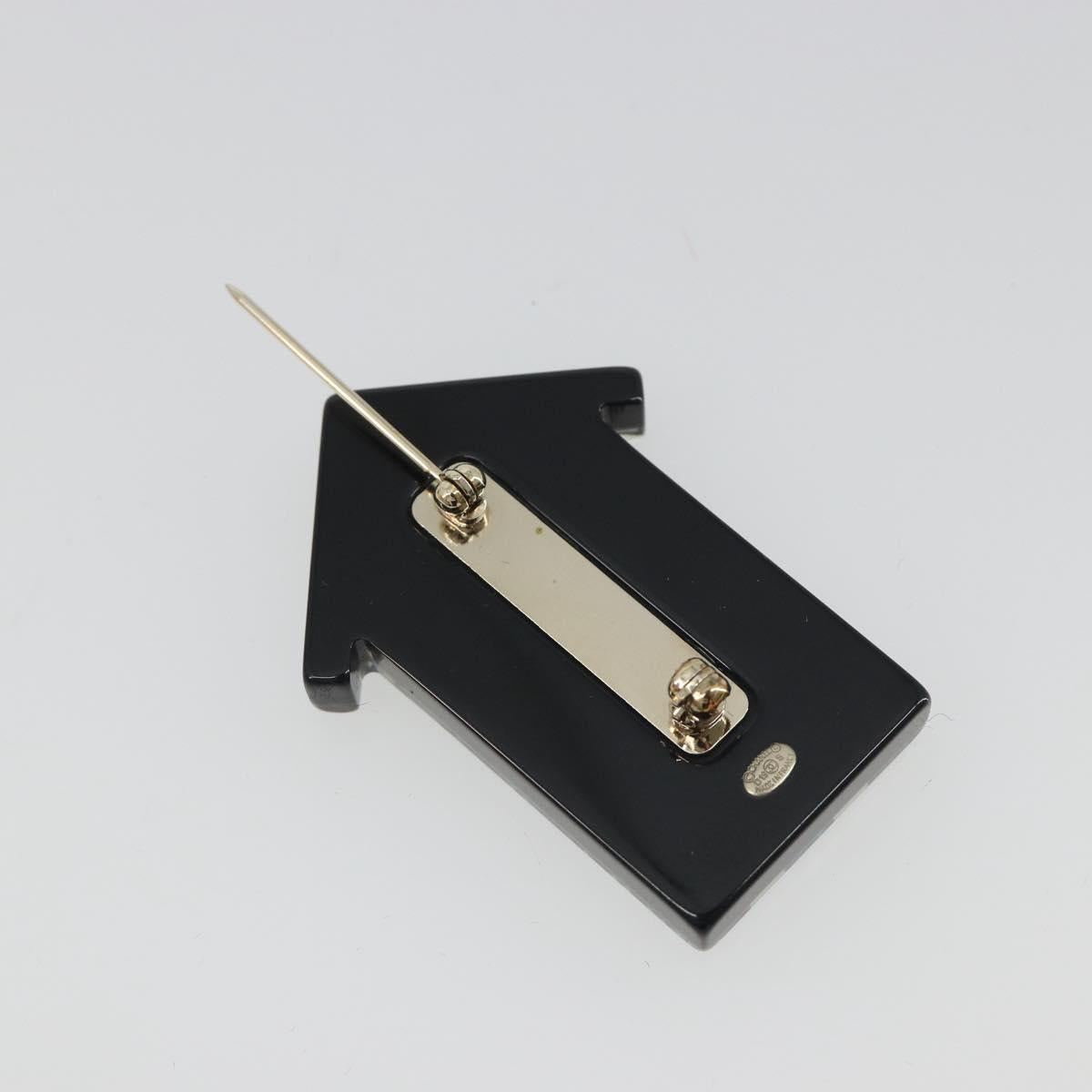 CHANEL Brooch plastic Blue CC Auth 195313M