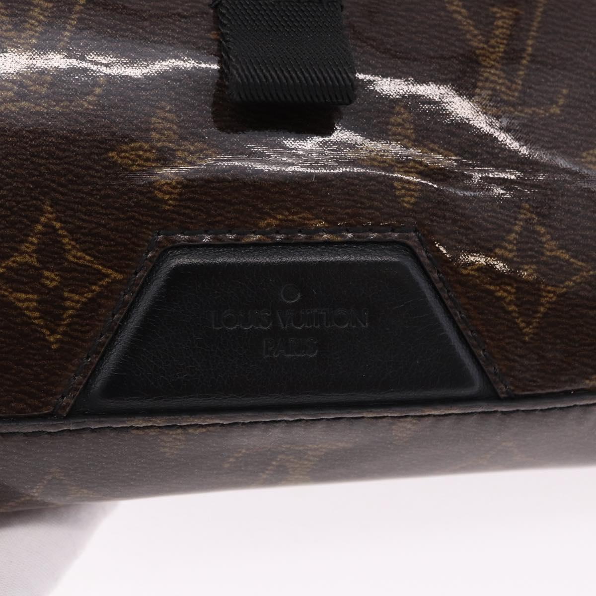 LOUIS VUITTON Monogram Glaze Messenger PM Bag Patent M43895 LV Auth 195320A