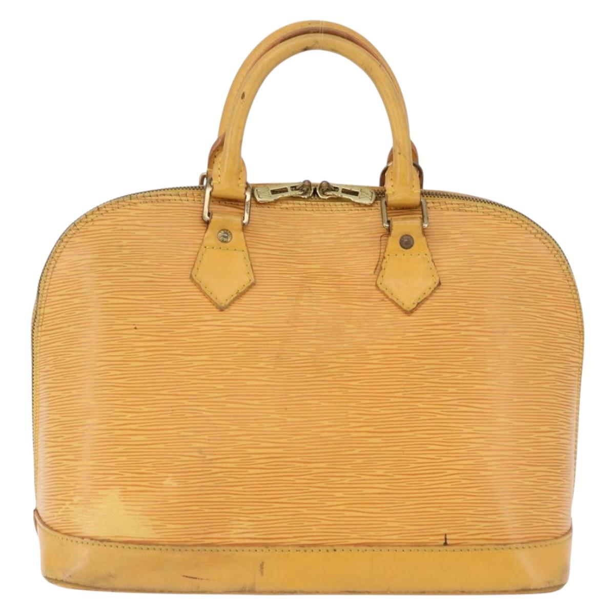 LOUIS VUITTON Epi Alma Hand Bag Tassili Yellow M52149 LV Auth 195328