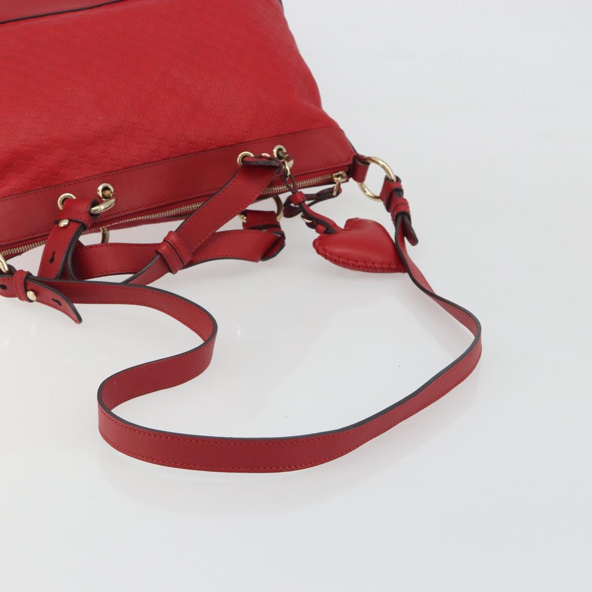 GUCCI Micro GG Supreme Guccissima Valentine Bag Leather 2way 309122 Auth 195341A