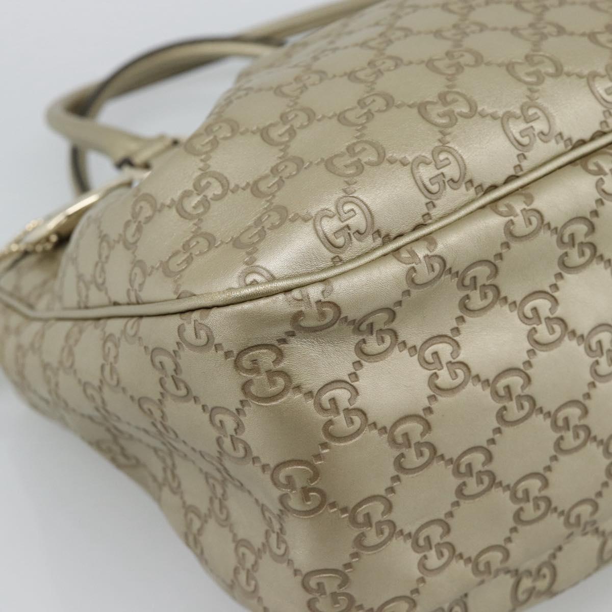 GUCCI GuccissimaGG Sukey Tote Bag Leather Gold 296835 Auth 195353V