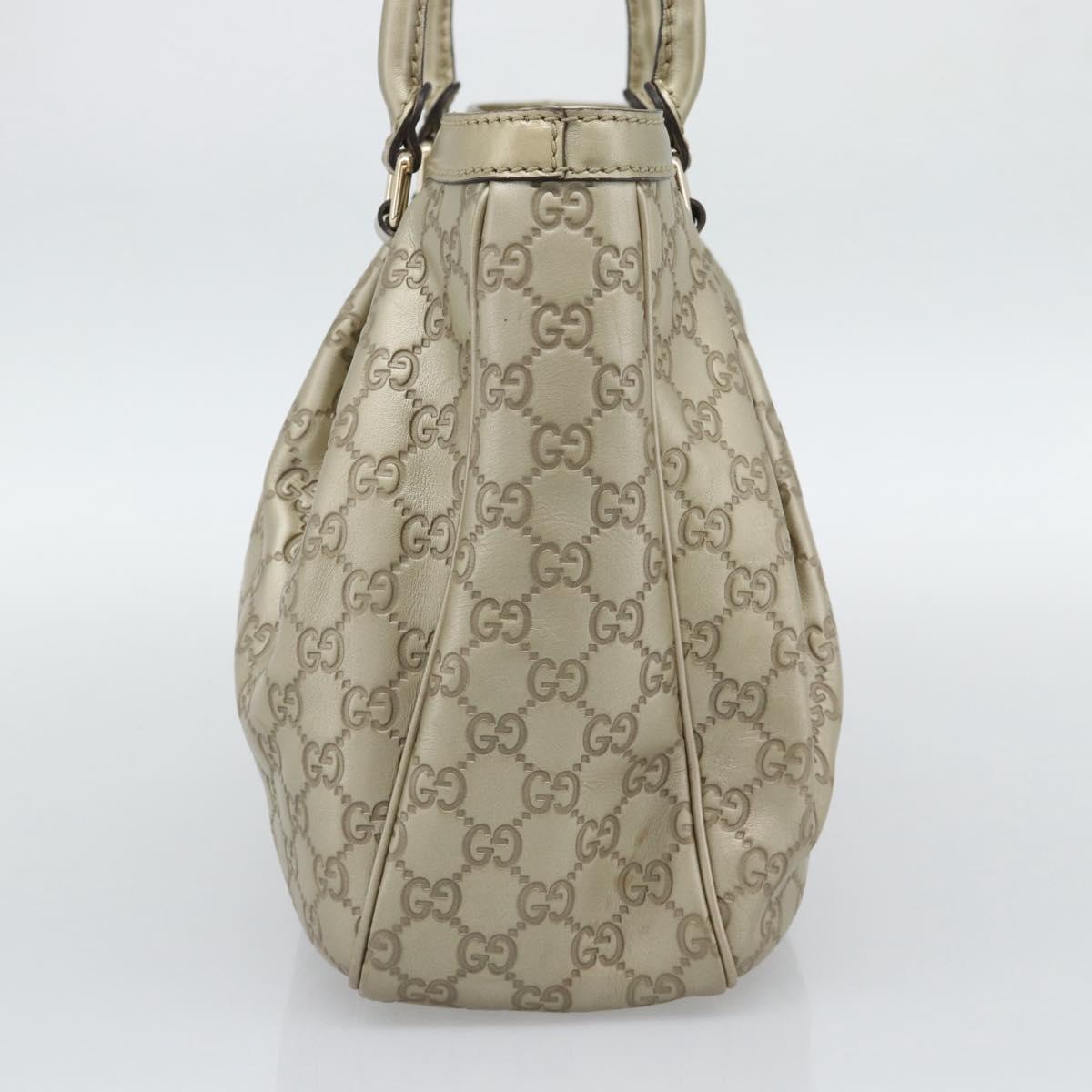 GUCCI GuccissimaGG Sukey Tote Bag Leather Gold 296835 Auth 195353V