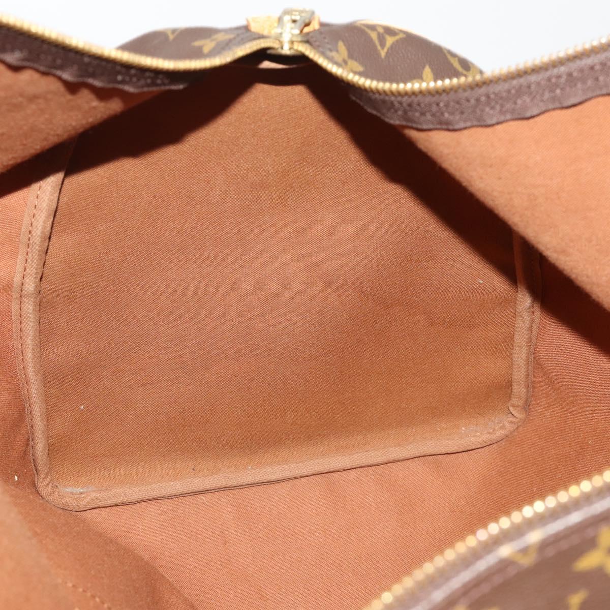 LOUIS VUITTON Monogram Keepall 55 Boston Bag M41424 LV Auth 195357
