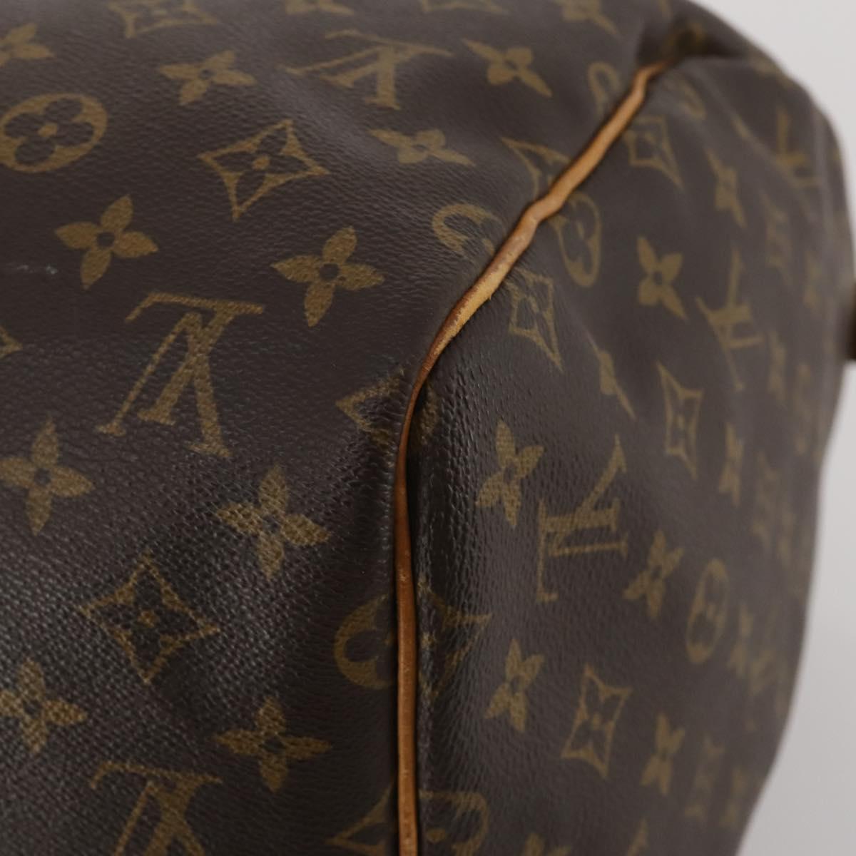LOUIS VUITTON Monogram Keepall 55 Boston Bag M41424 LV Auth 195358