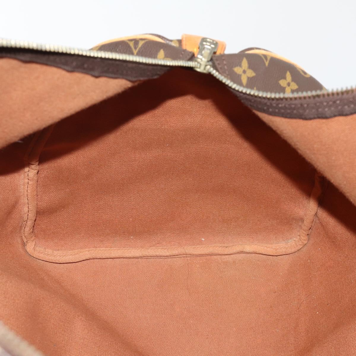 LOUIS VUITTON Monogram Keepall 55 Boston Bag M41424 LV Auth 195358