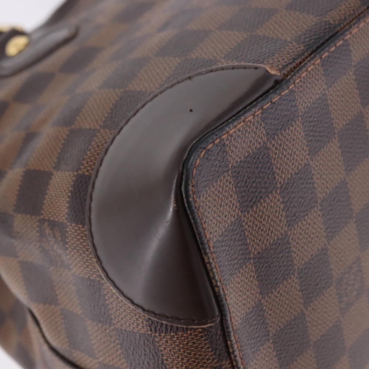 LOUIS VUITTON Damier Ebene Hampstead PM Tote Bag N51205 LV Auth 195359