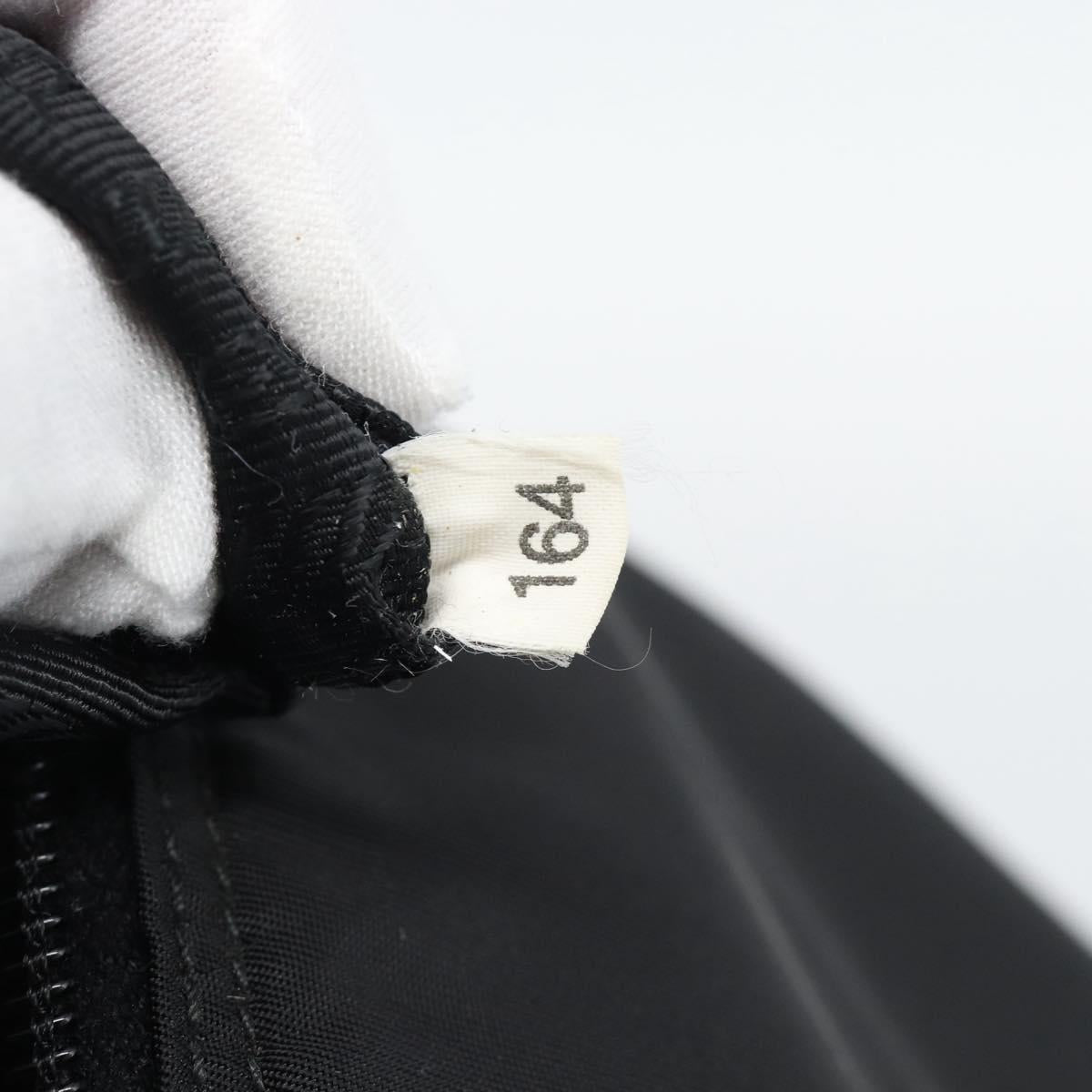 PRADA Shoulder Bag Nylon Black Silver Auth 195363V