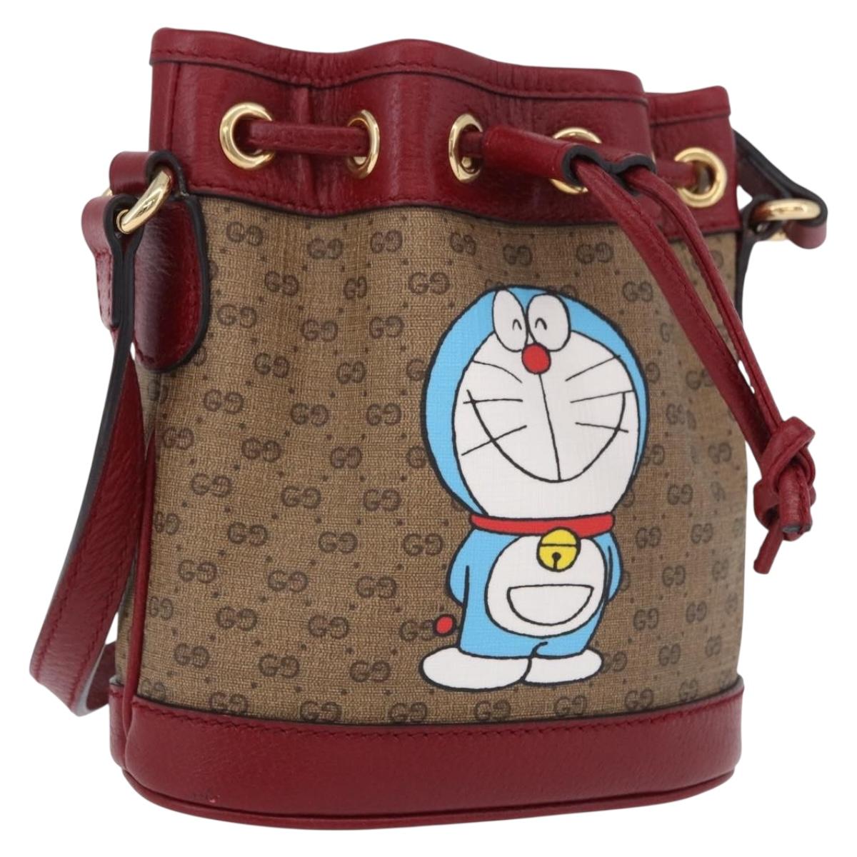 GUCCI Micro GG Supreme Fujiko Pro Bag PVC Beige Gold 647801 Auth 195367M