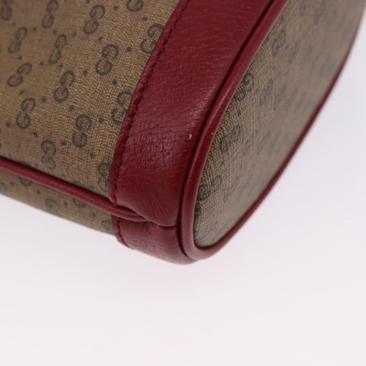 GUCCI Micro GG Supreme Fujiko Pro Bag PVC Beige Gold 647801 Auth 195367M