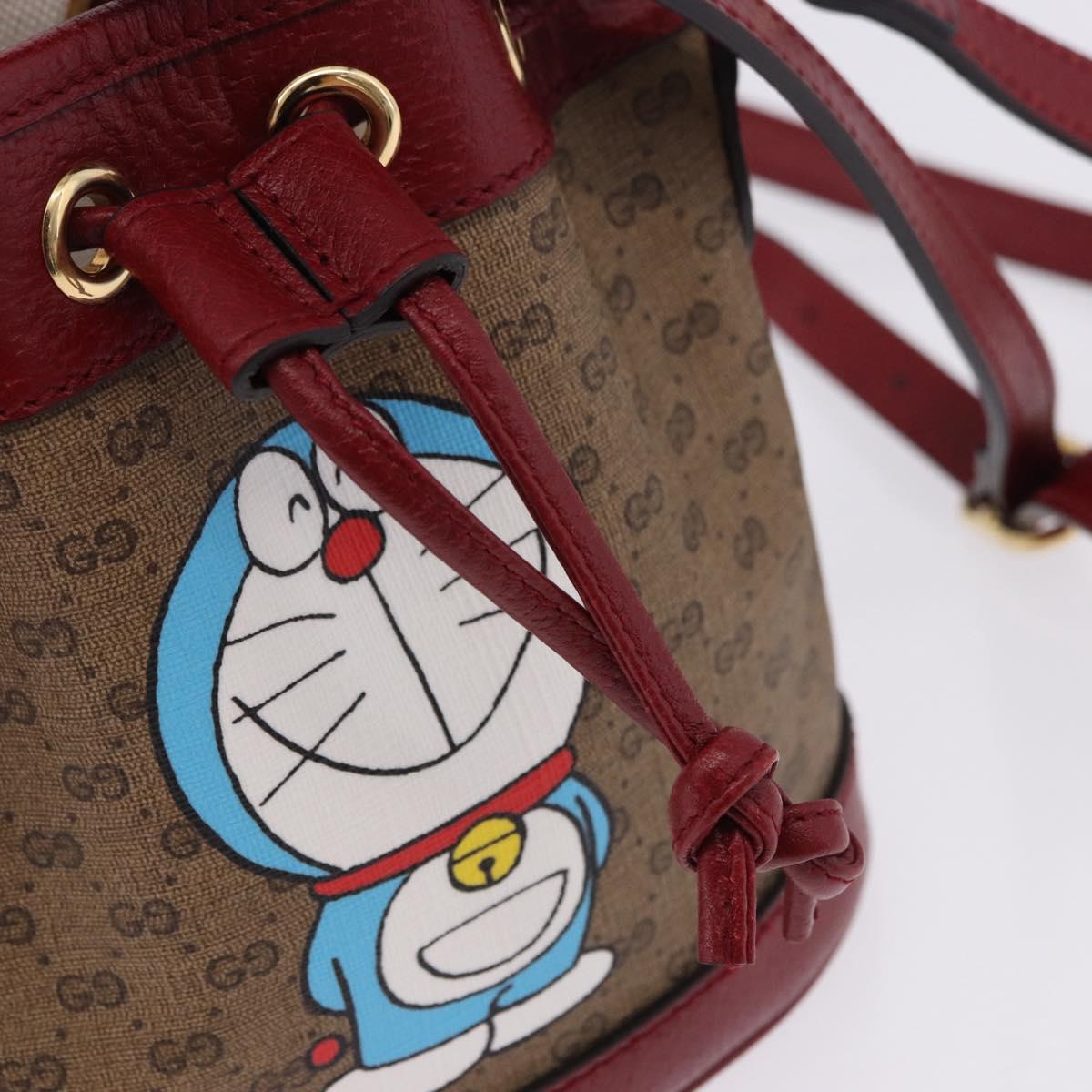 GUCCI Micro GG Supreme Fujiko Pro Bag PVC Beige Gold 647801 Auth 195367M