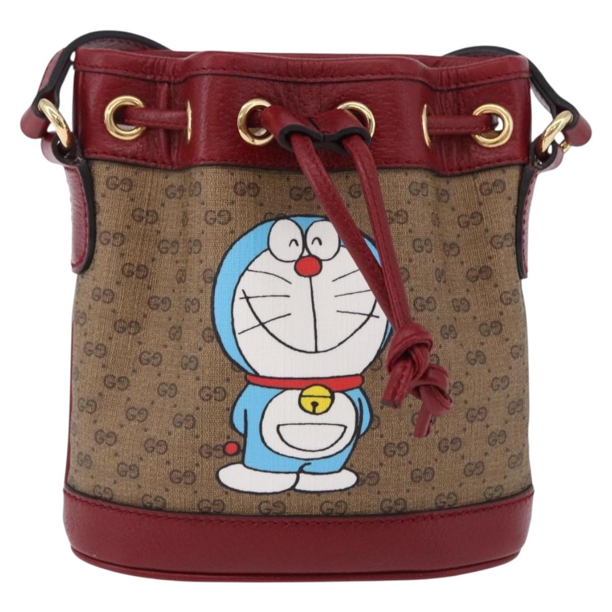 GUCCI Micro GG Supreme Fujiko Pro Bag PVC Beige Gold 647801 Auth 195367M