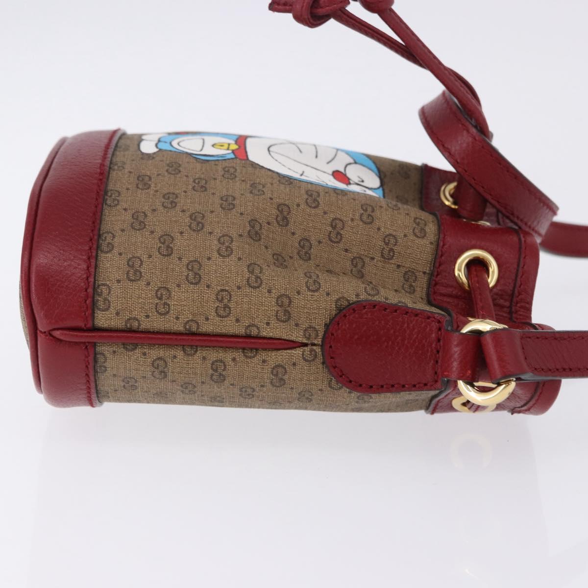 GUCCI Micro GG Supreme Fujiko Pro Bag PVC Beige Gold 647801 Auth 195367M