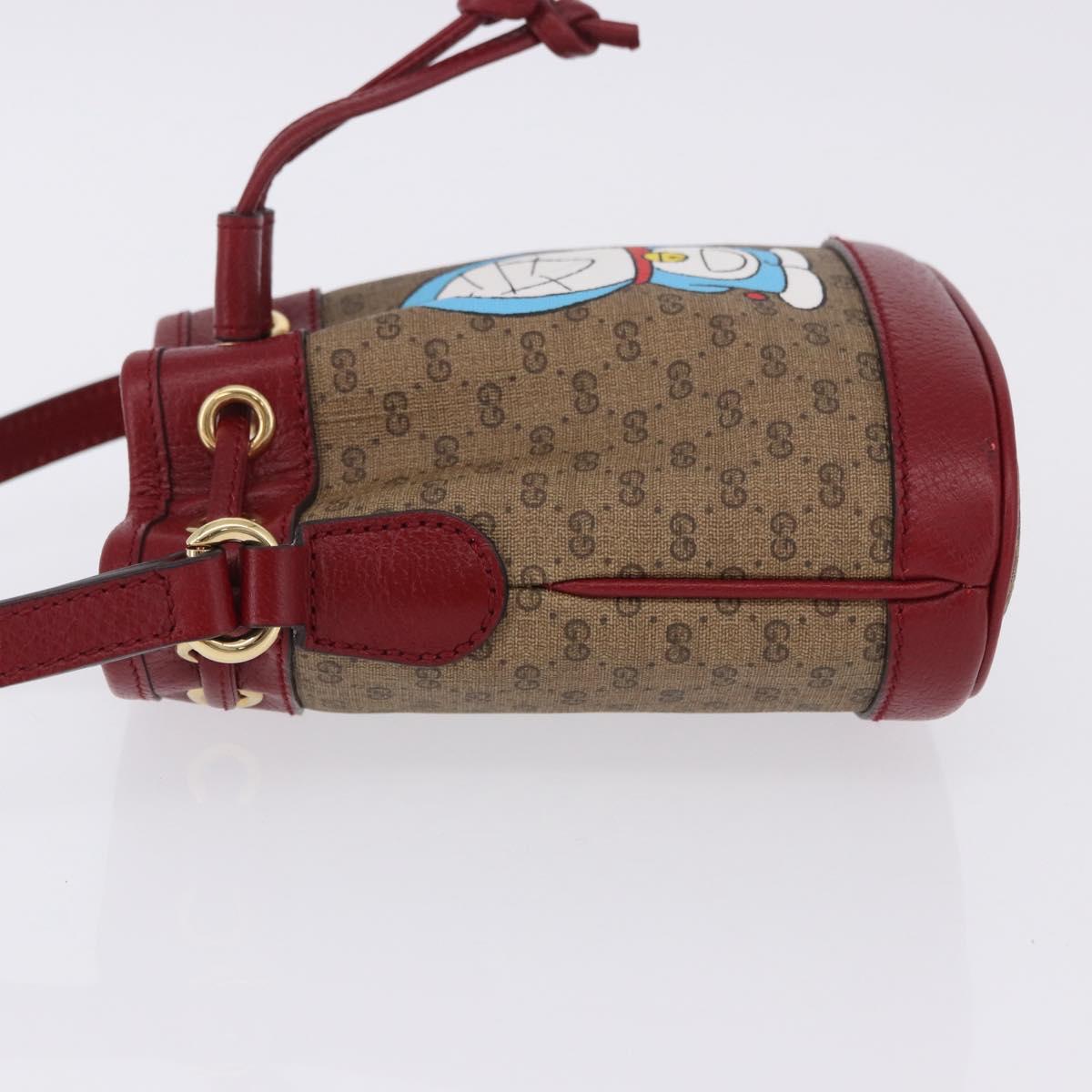 GUCCI Micro GG Supreme Fujiko Pro Bag PVC Beige Gold 647801 Auth 195367M