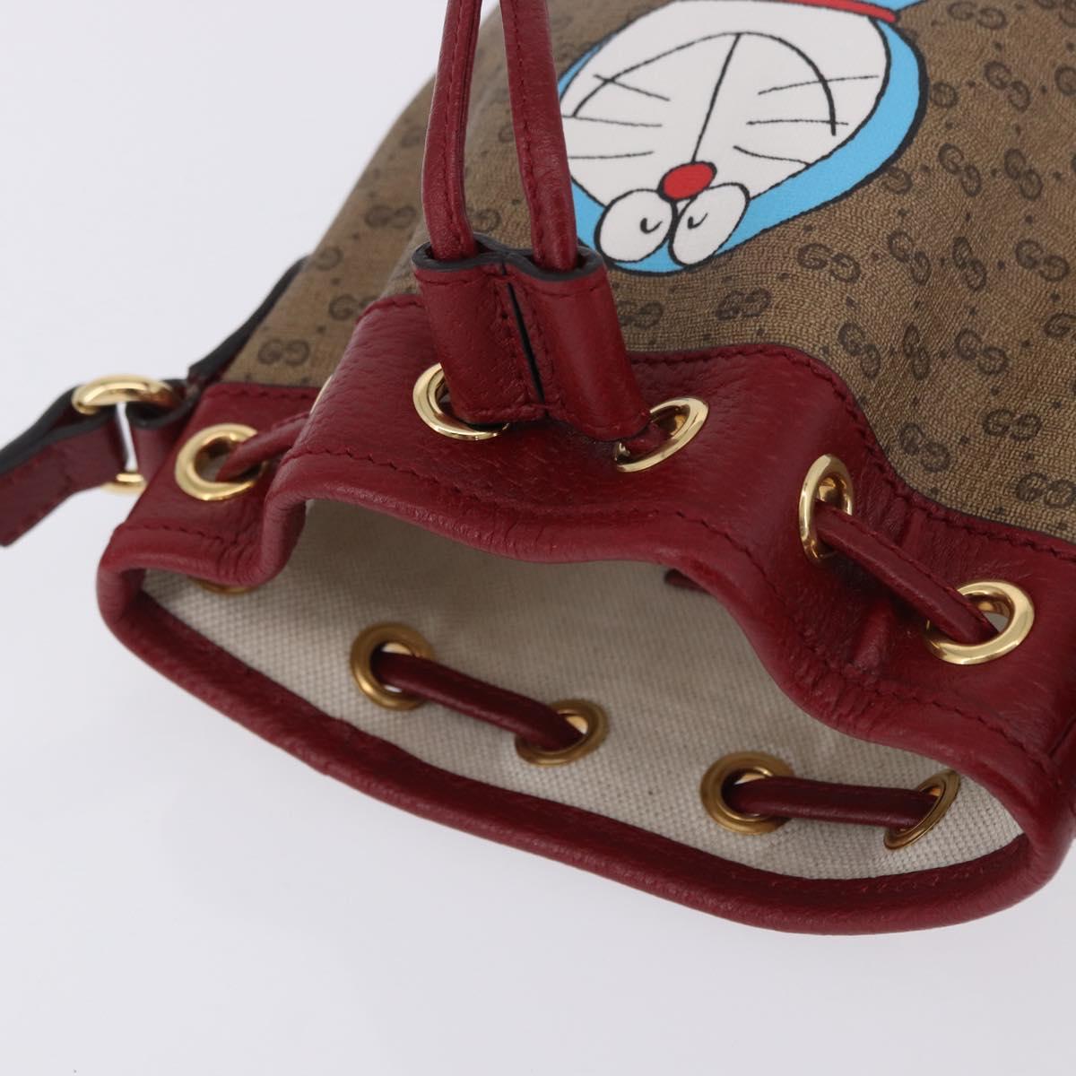 GUCCI Micro GG Supreme Fujiko Pro Bag PVC Beige Gold 647801 Auth 195367M