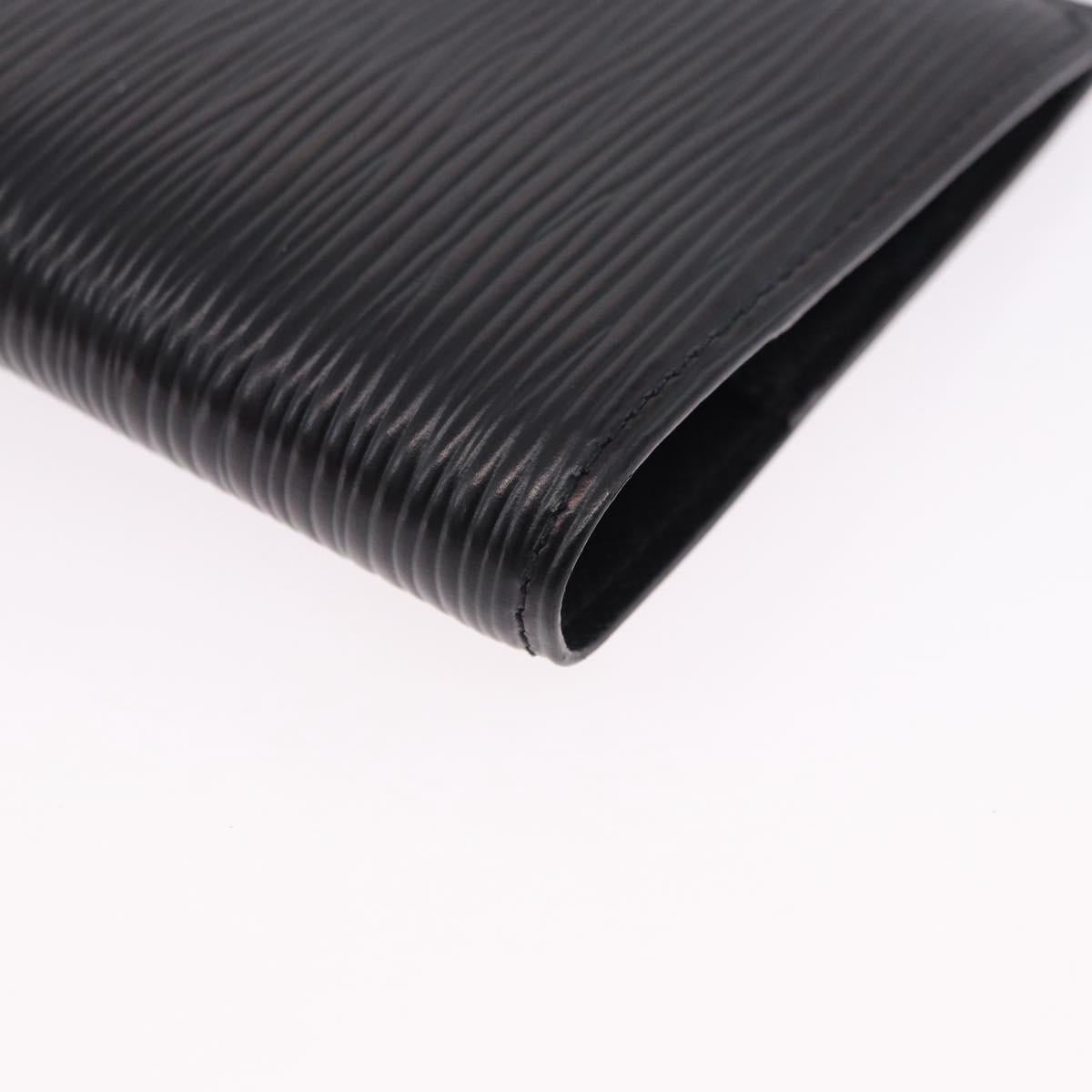 LOUIS VUITTON Epi Agenda PM Day Planner Cover Black R20052 LV Auth 195368