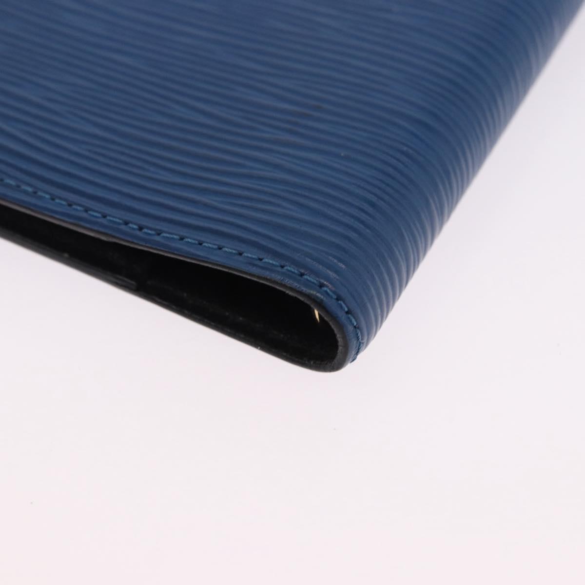 LOUIS VUITTON Epi Agenda PM Day Planner Cover Blue R20055 LV Auth 195369