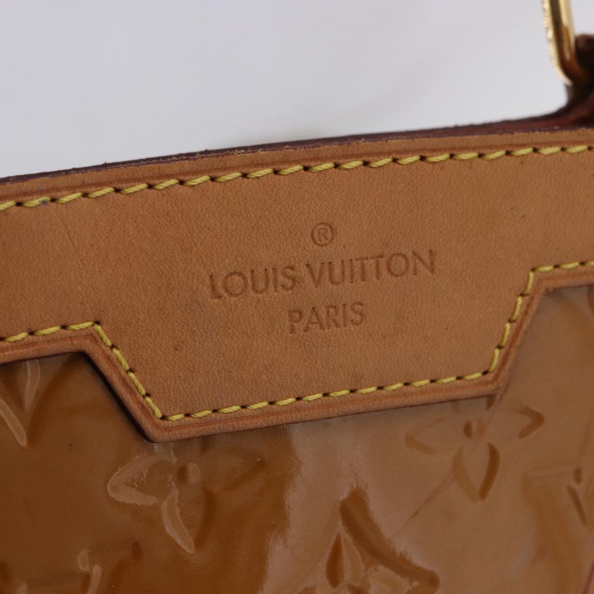 LOUIS VUITTON Monogram Vernis Blair MM Hand Bag Rose Velur M91588 Auth 195372