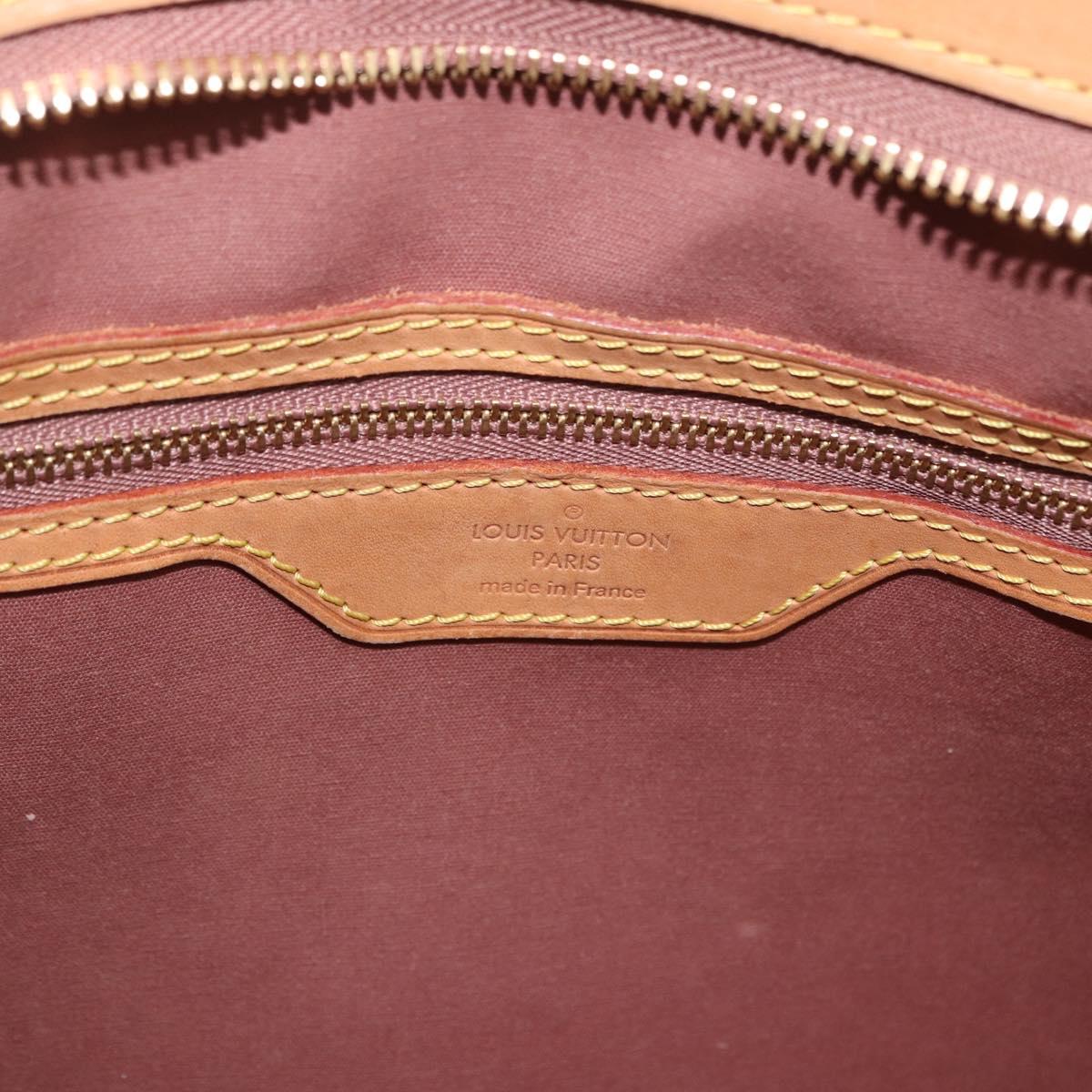 LOUIS VUITTON Monogram Vernis Blair MM Hand Bag Rose Velur M91588 Auth 195372