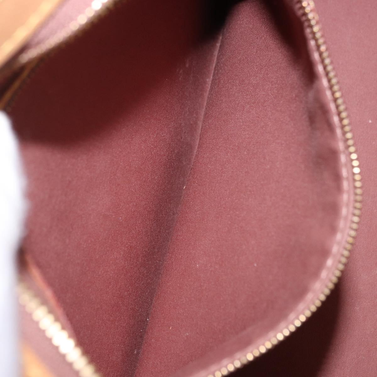 LOUIS VUITTON Monogram Vernis Blair MM Hand Bag Rose Velur M91588 Auth 195372