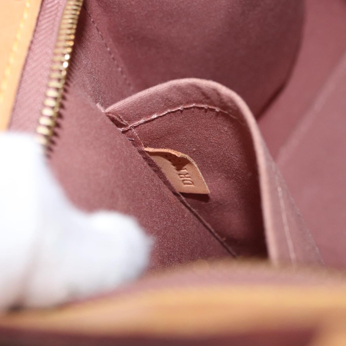 LOUIS VUITTON Monogram Vernis Blair MM Hand Bag Rose Velur M91588 Auth 195372