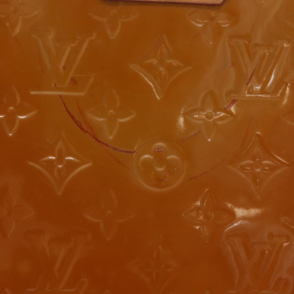 LOUIS VUITTON Monogram Vernis Blair MM Hand Bag Rose Velur M91588 Auth 195372
