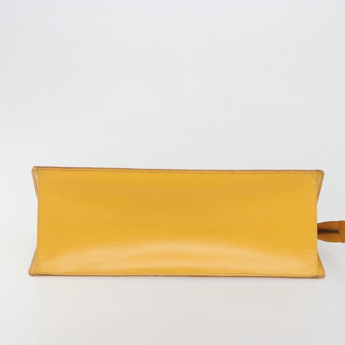 LOUIS VUITTON Epi Sac Triangle Hand Bag Yellow M52099 LV Auth 195374