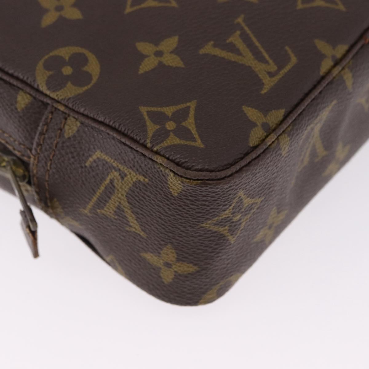 LOUIS VUITTON Monogram Trousse Toilette 18 Pouch M47526 LV Auth 195387A