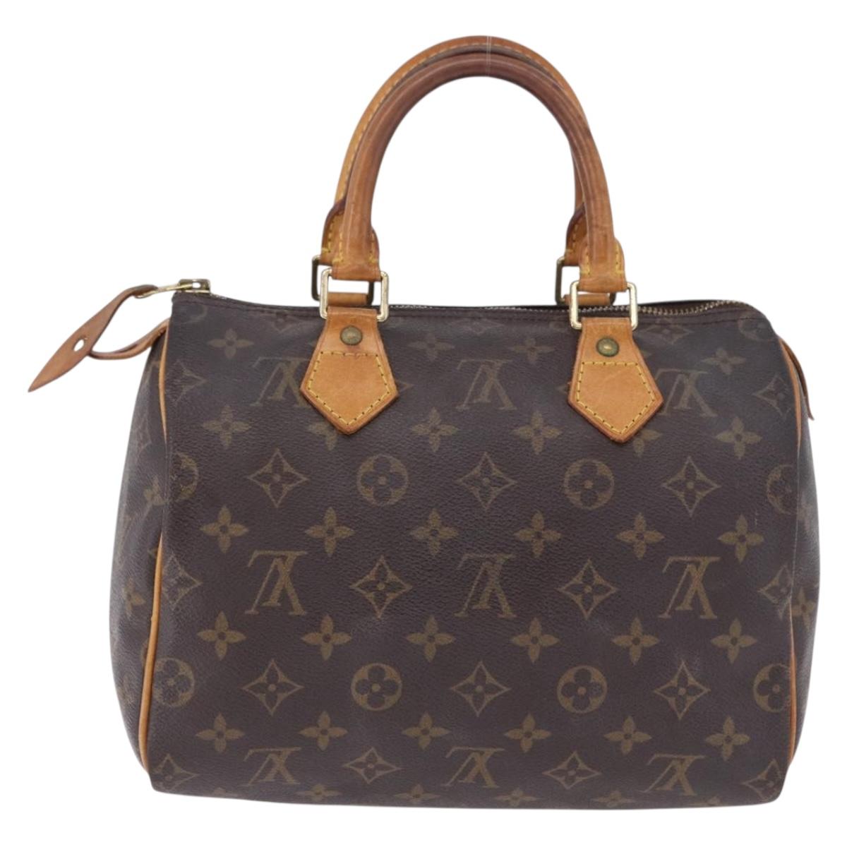 LOUIS VUITTON Monogram Speedy 25 Hand Bag M41528 LV Auth 195396