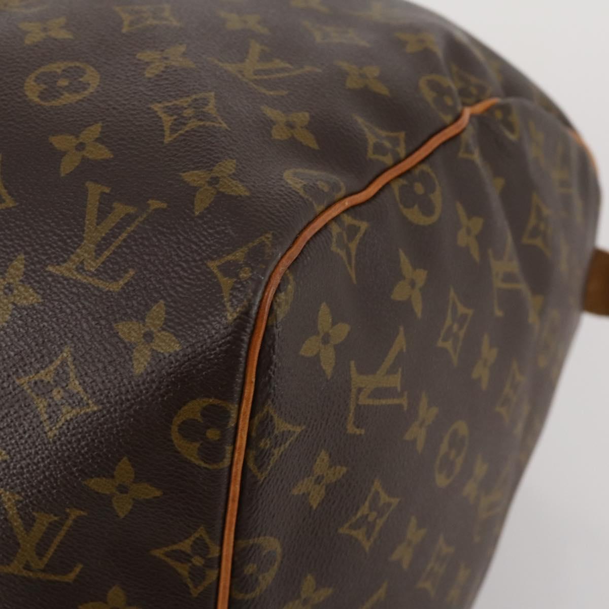 LOUIS VUITTON Monogram Keepall 55 Boston Bag M41424 LV Auth 195401