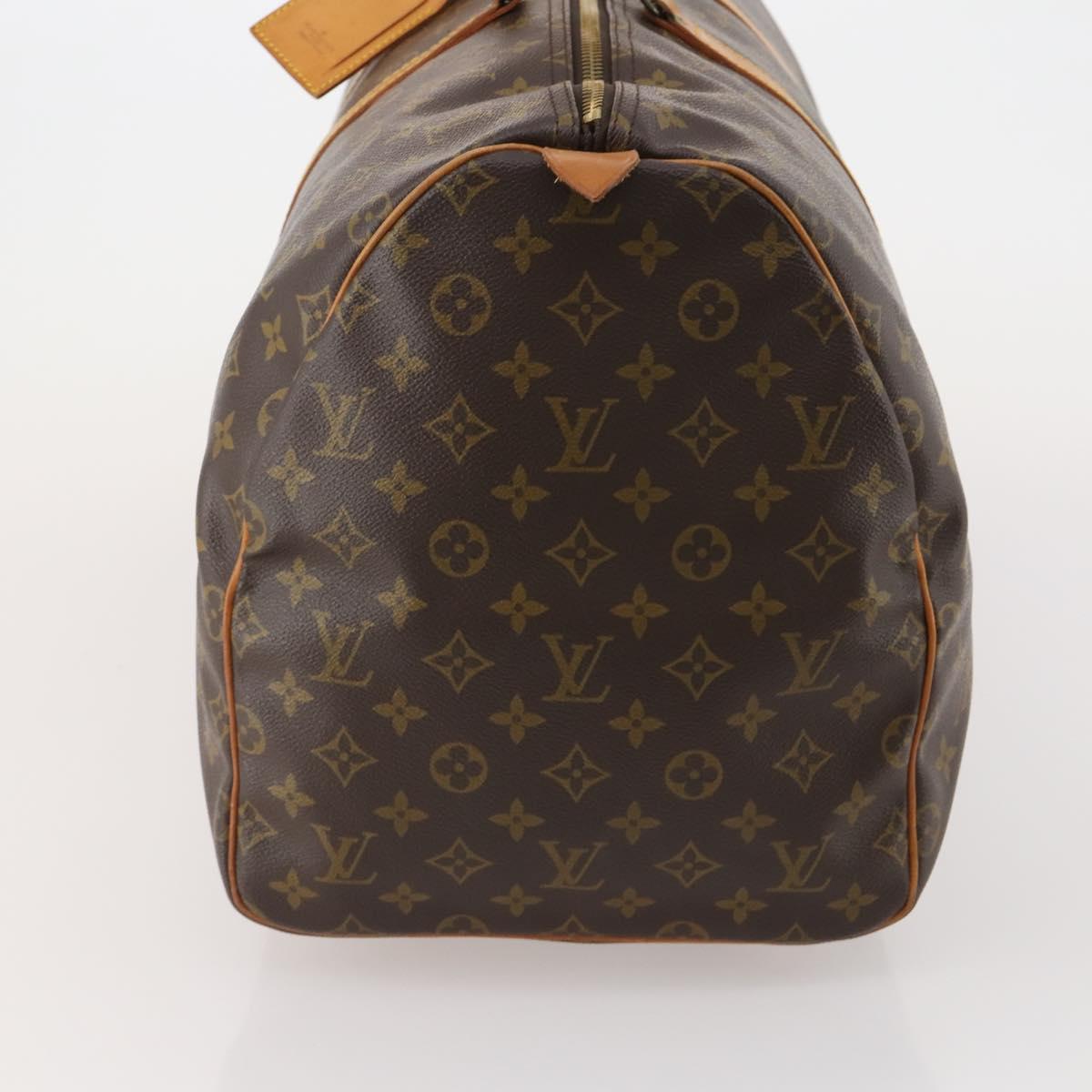 LOUIS VUITTON Monogram Keepall 55 Boston Bag M41424 LV Auth 195401