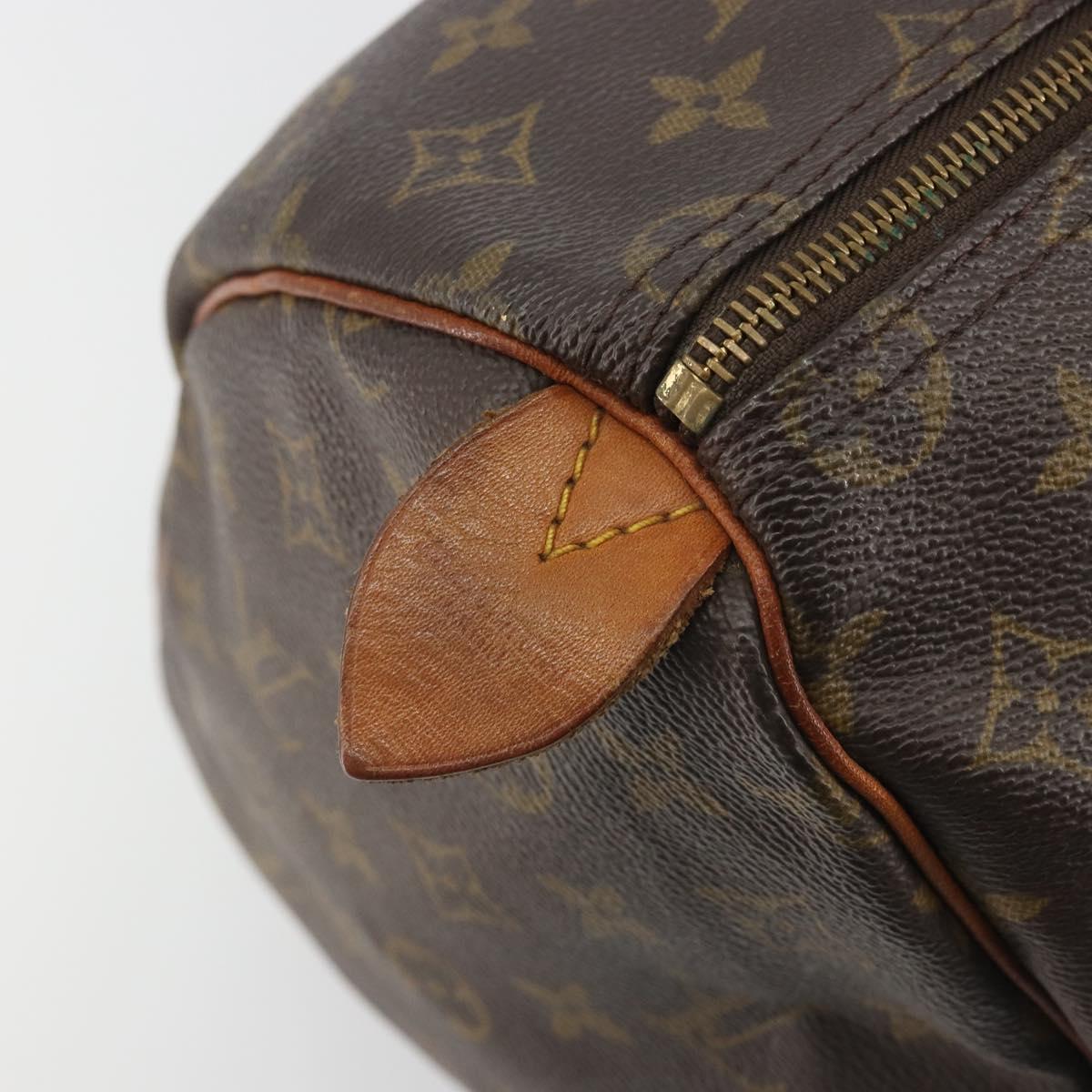 LOUIS VUITTON Monogram Speedy 35 Hand Bag M41524 LV Auth 195402