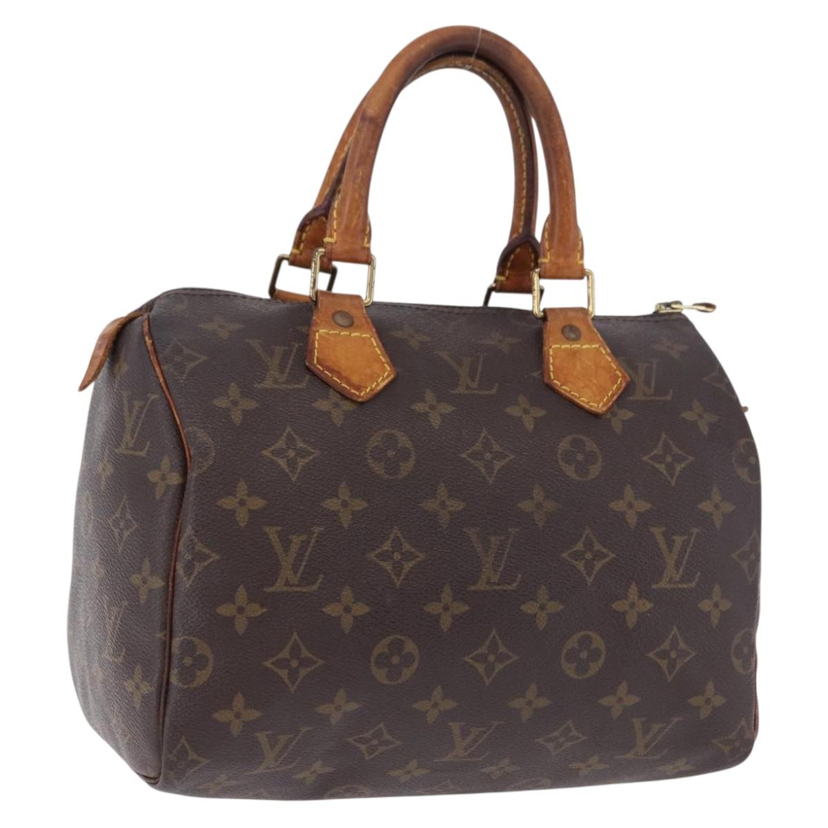 LOUIS VUITTON Monogram Speedy 25 Hand Bag M41528 LV Auth 195403