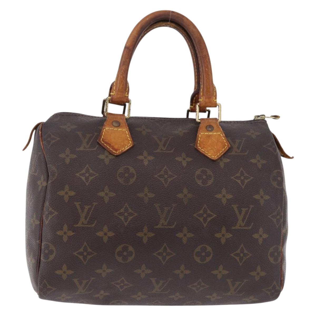 LOUIS VUITTON Monogram Speedy 25 Hand Bag M41528 LV Auth 195403