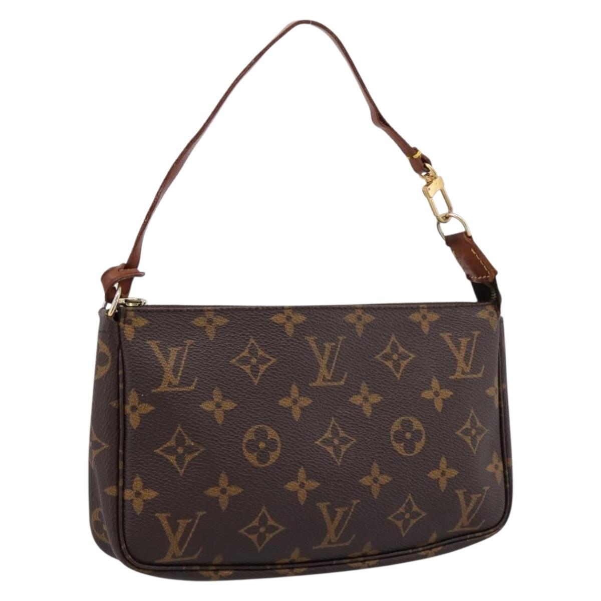 LOUIS VUITTON Monogram Pochette Accessoires Pouch M51980 LV Auth 195404