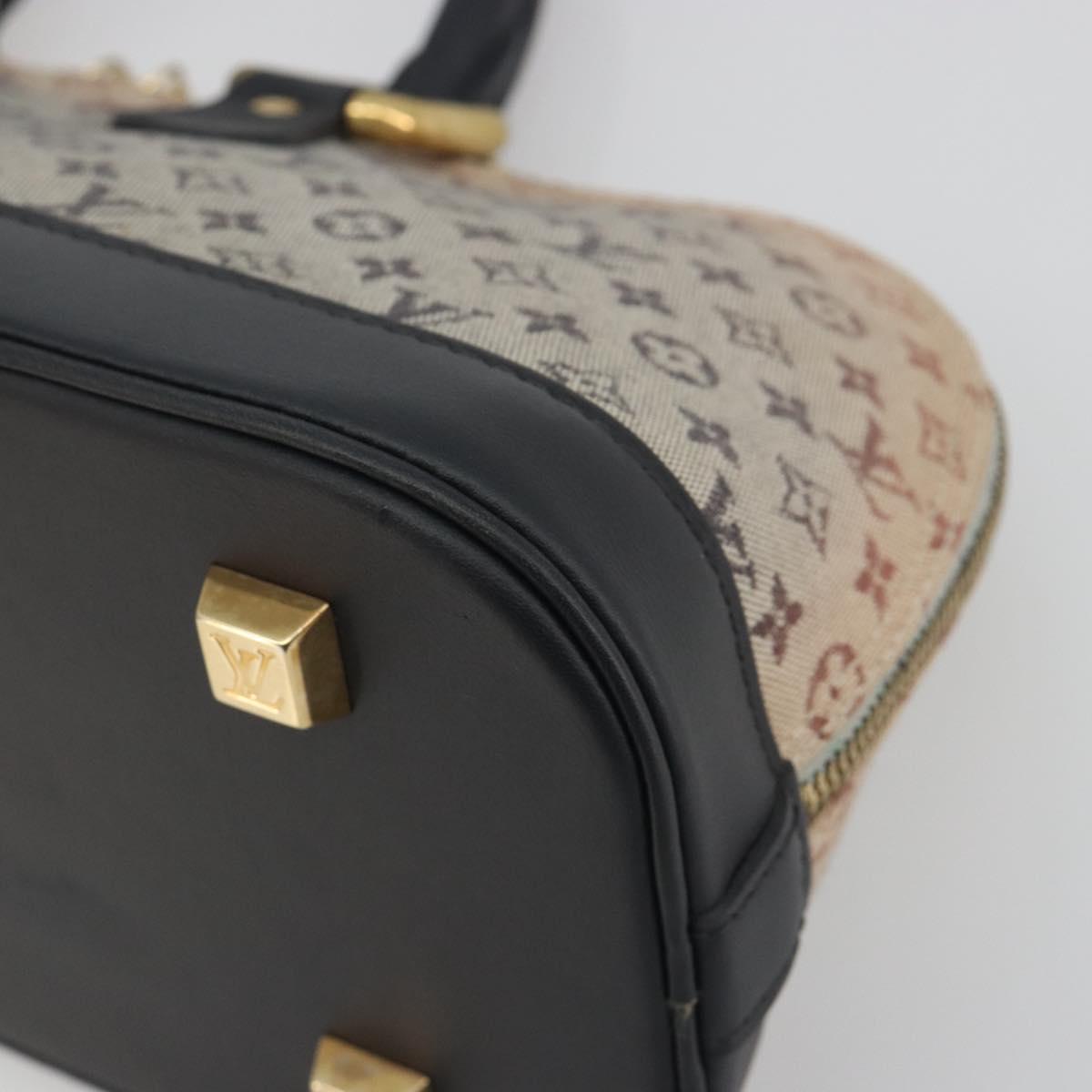 LOUIS VUITTON Monogram Mini Alma Ron Hand Bag Blue M92205 LV Auth 195406