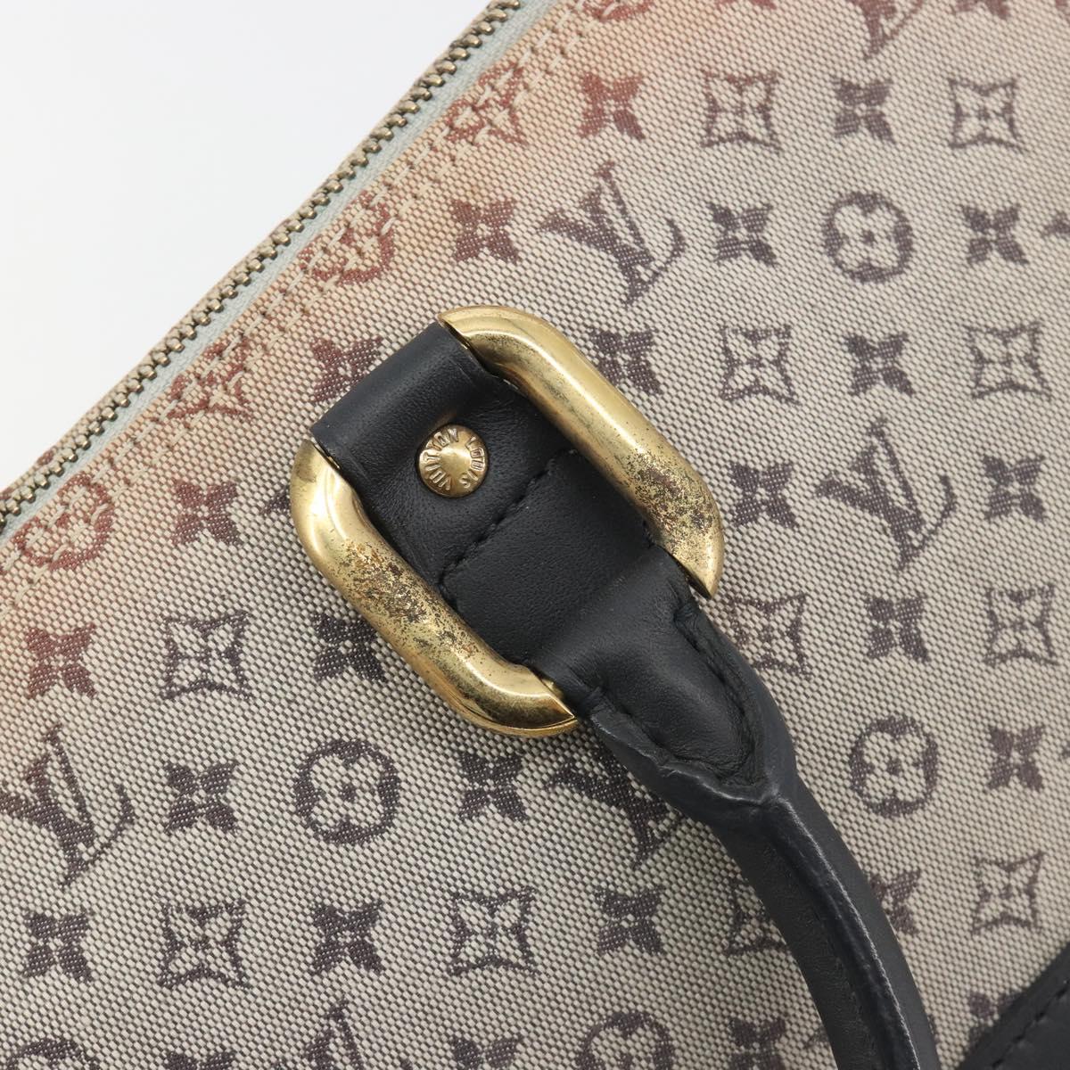 LOUIS VUITTON Monogram Mini Alma Ron Hand Bag Blue M92205 LV Auth 195406