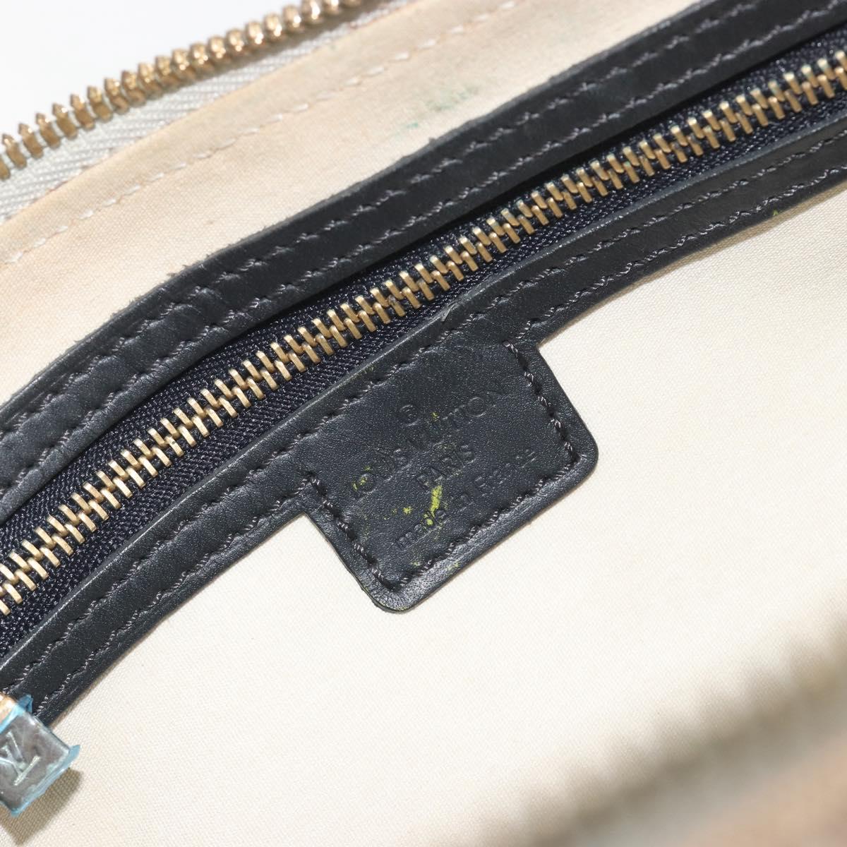 LOUIS VUITTON Monogram Mini Alma Ron Hand Bag Blue M92205 LV Auth 195406