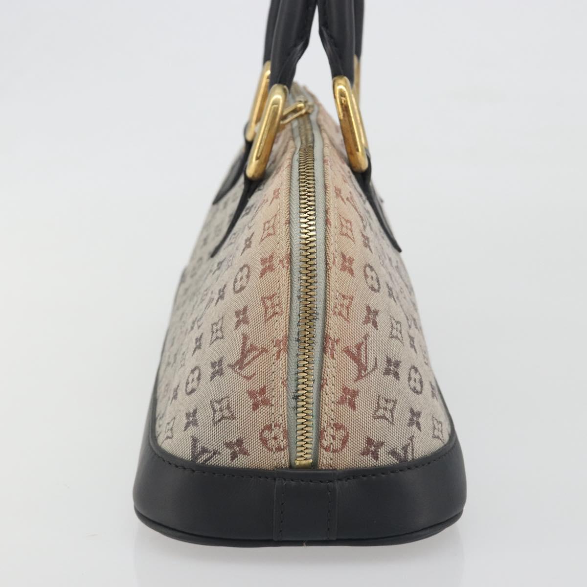LOUIS VUITTON Monogram Mini Alma Ron Hand Bag Blue M92205 LV Auth 195406