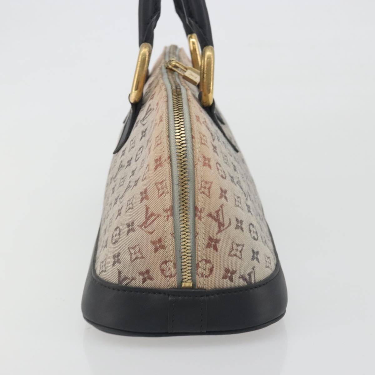 LOUIS VUITTON Monogram Mini Alma Ron Hand Bag Blue M92205 LV Auth 195406