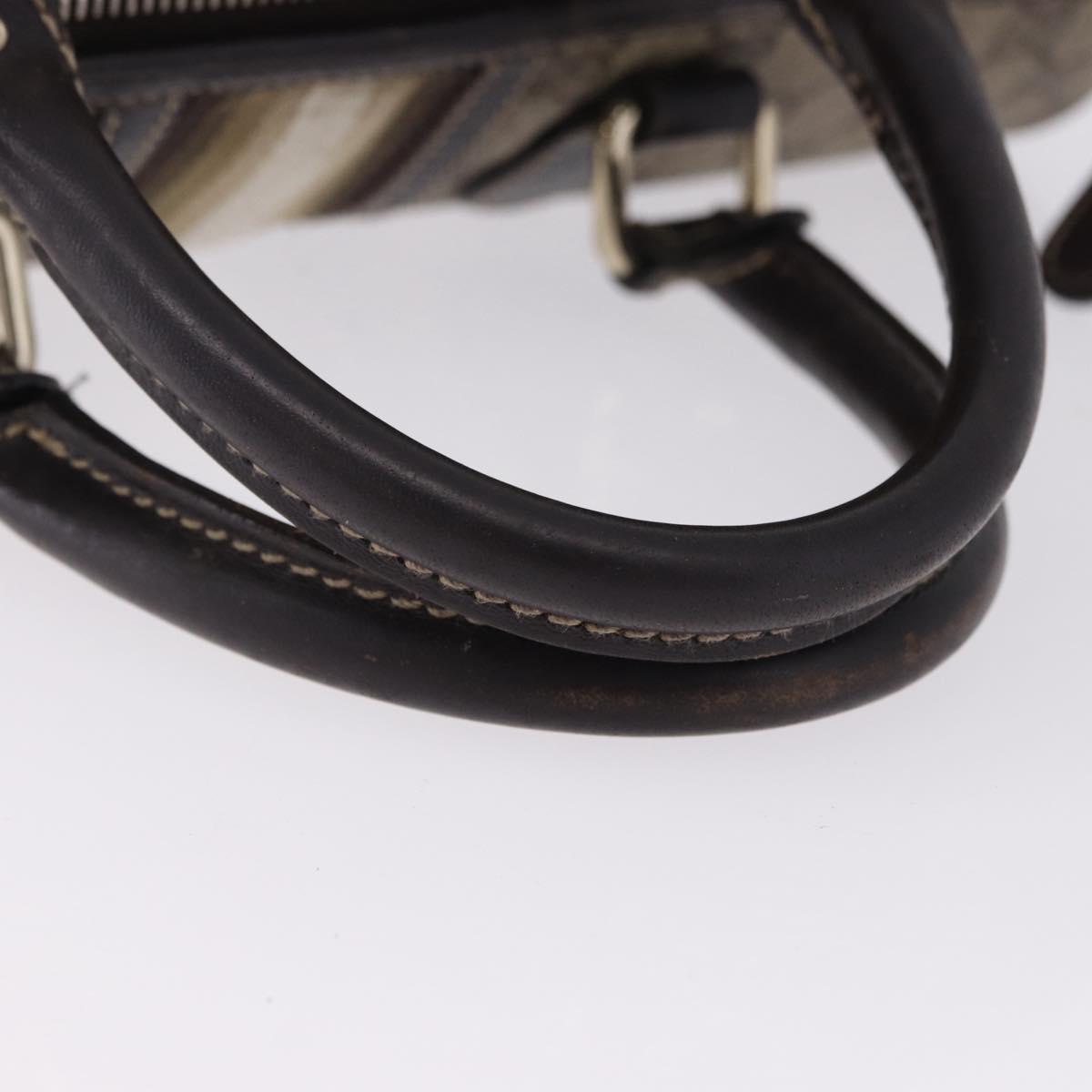 GUCCI GG Supreme Boston Bag PVC Leather Beige Gold Tone 189895 Auth 195412
