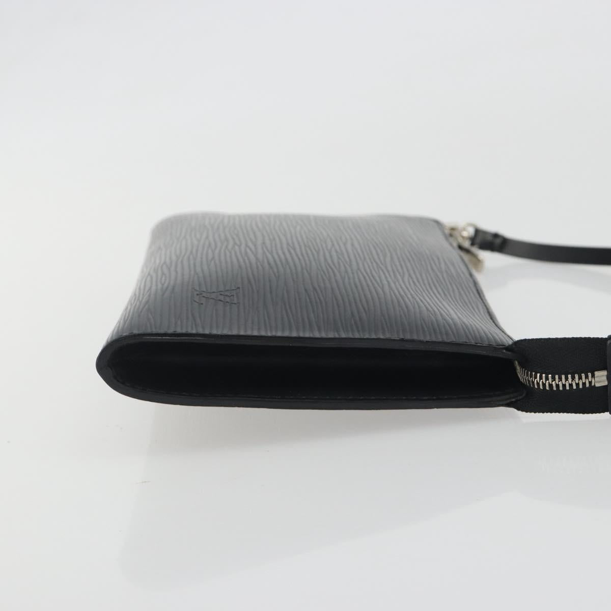 LOUIS VUITTON Epi Pochette Accessoires Accessory Pouch Black M52982 Auth 195419V