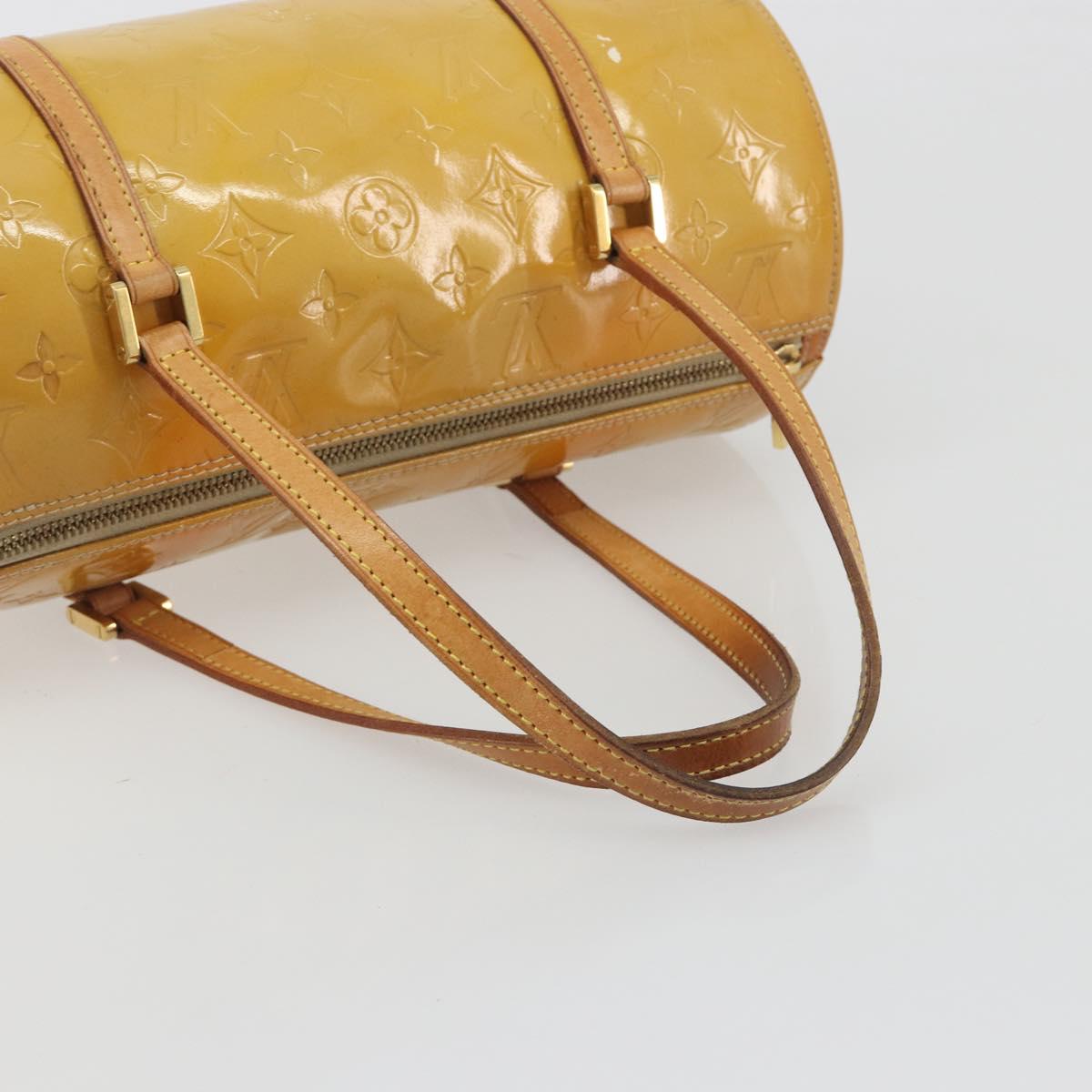 LOUIS VUITTON Monogram Vernis Bedford Hand Bag Beige M91006 LV Auth 195420