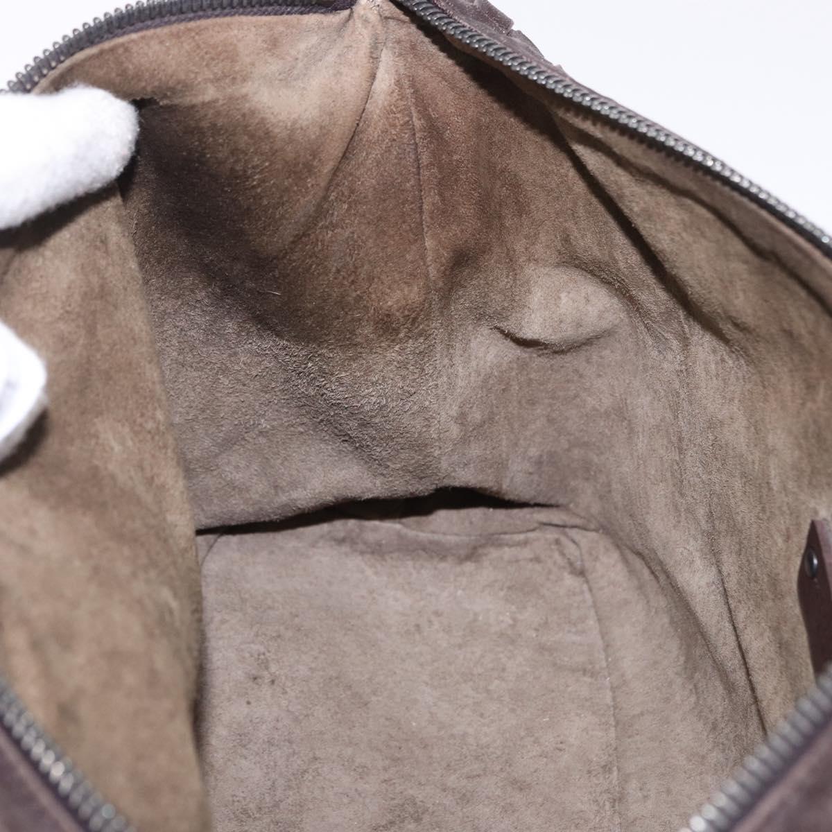BOTTEGA VENETA INTRECCIATO Shoulder Bag Leather Brown Auth 195421A