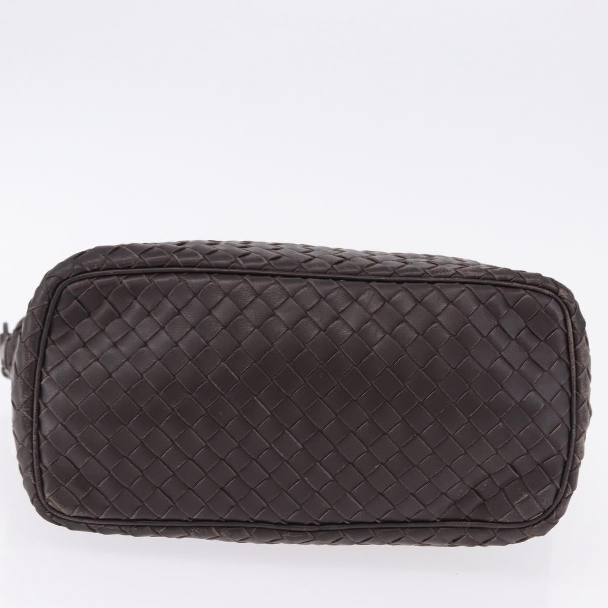 BOTTEGA VENETA INTRECCIATO Shoulder Bag Leather Brown Auth 195421A