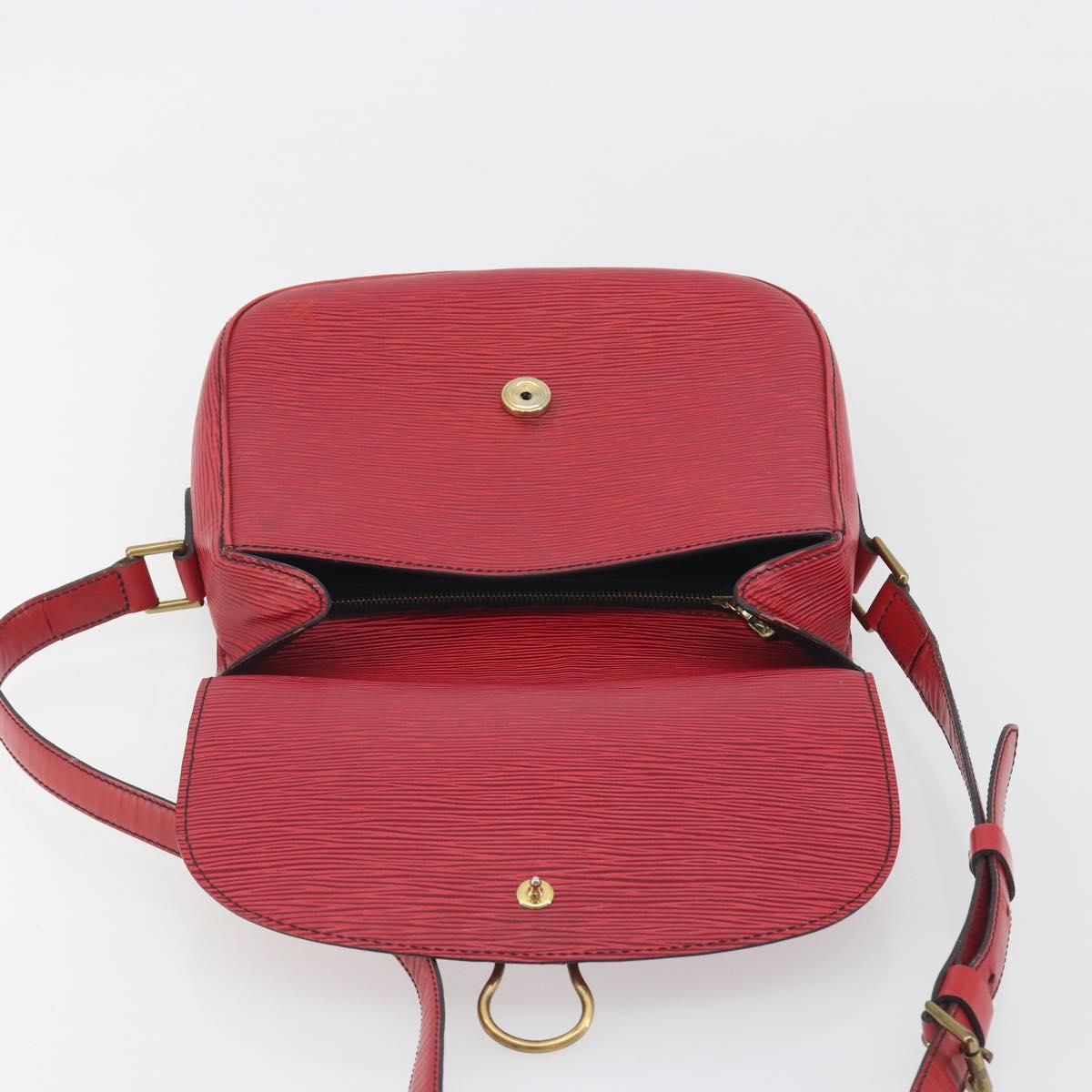 LOUIS VUITTON Epi Saint Cloud GM Shoulder Bag Red M52197 LV Auth 195429