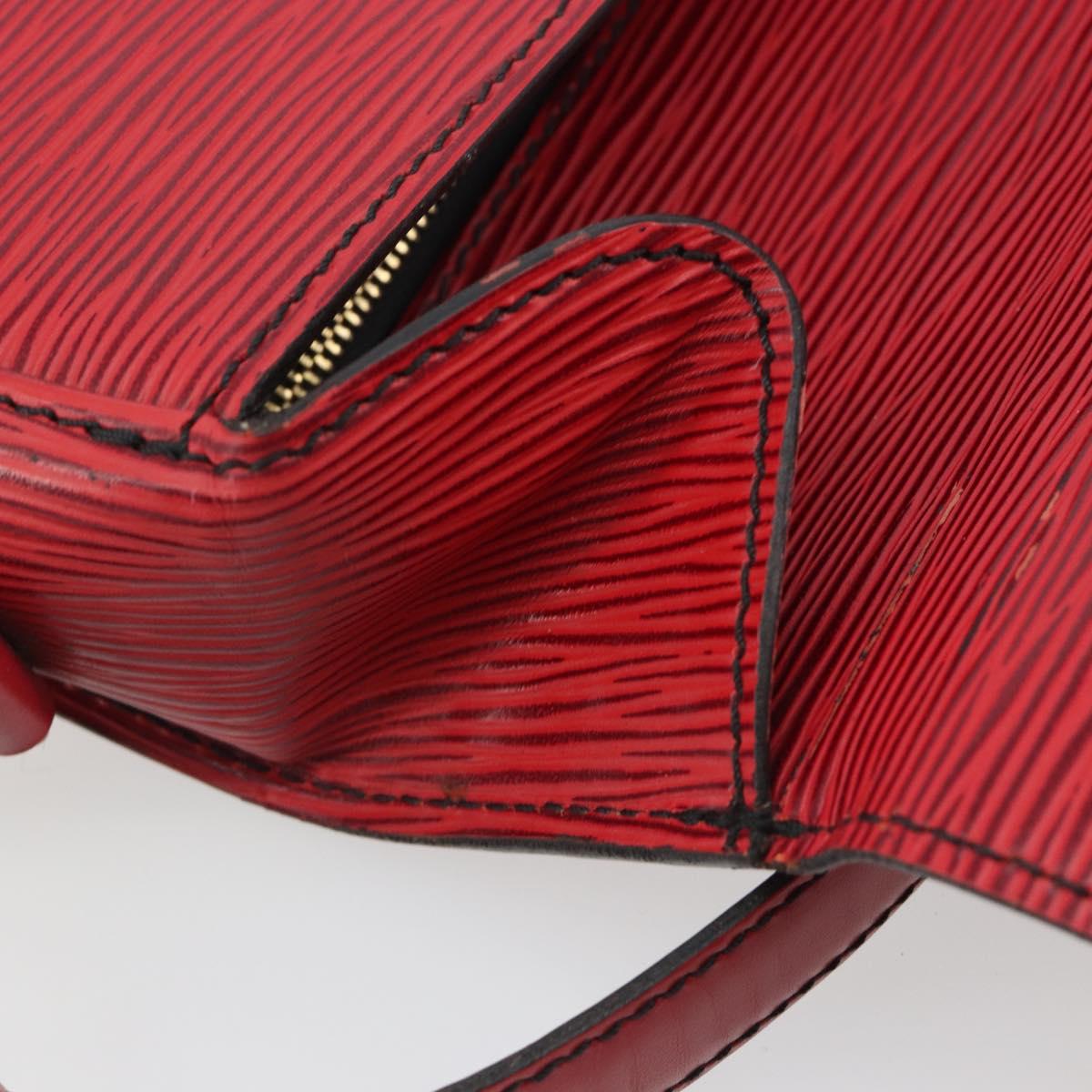 LOUIS VUITTON Epi Saint Cloud GM Shoulder Bag Red M52197 LV Auth 195429