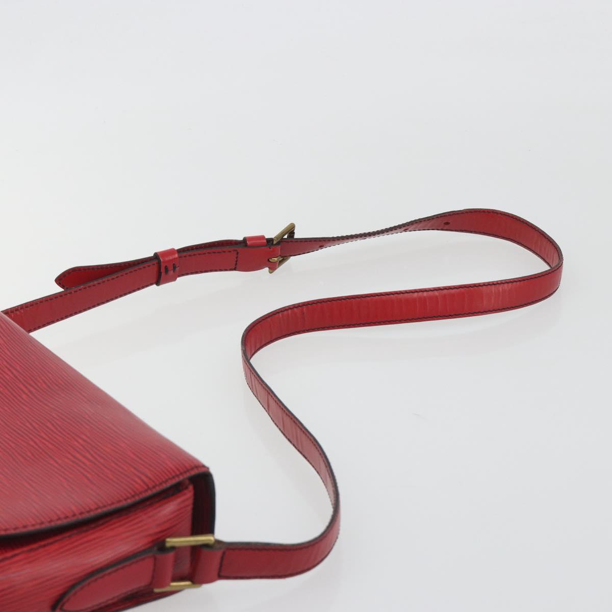 LOUIS VUITTON Epi Saint Cloud GM Shoulder Bag Red M52197 LV Auth 195429