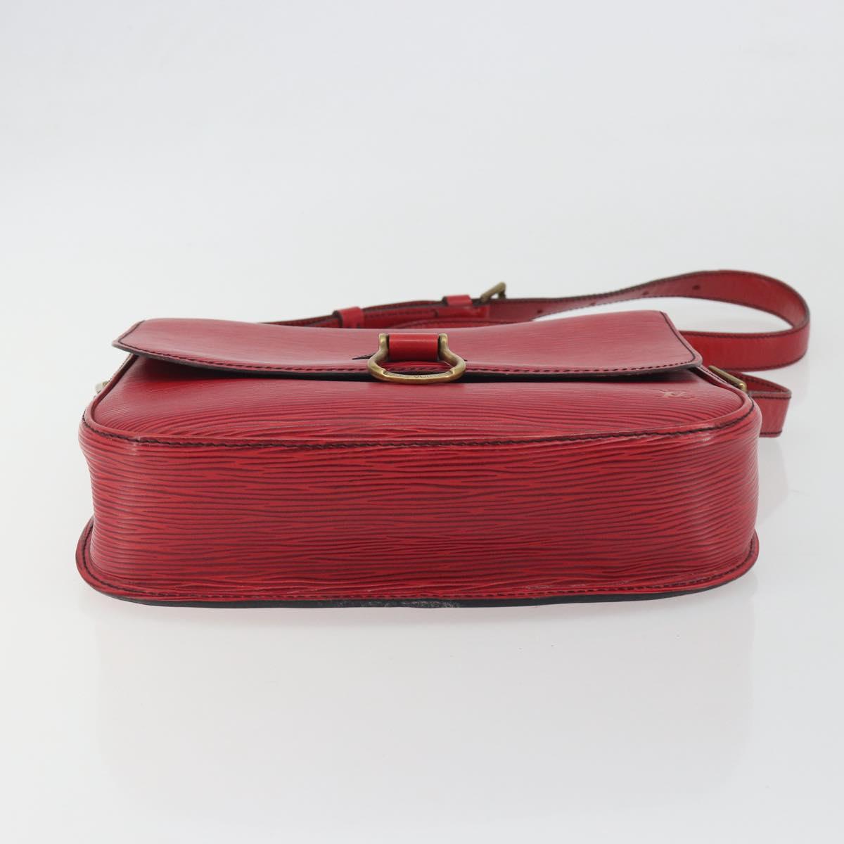 LOUIS VUITTON Epi Saint Cloud GM Shoulder Bag Red M52197 LV Auth 195429