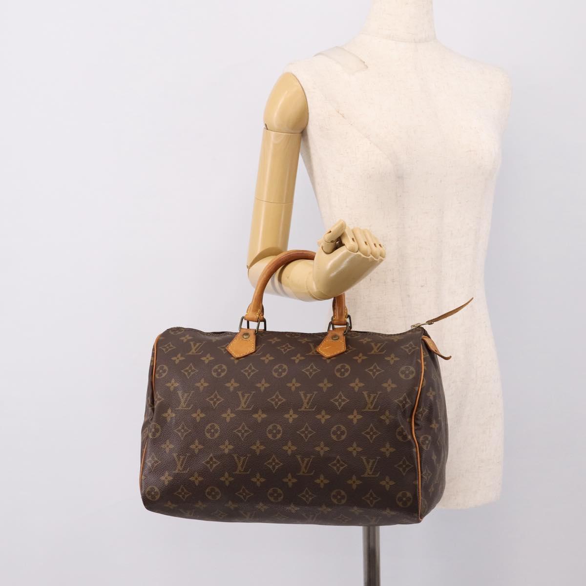 LOUIS VUITTON Monogram Speedy 30 Hand Bag M41526 LV Auth 195432