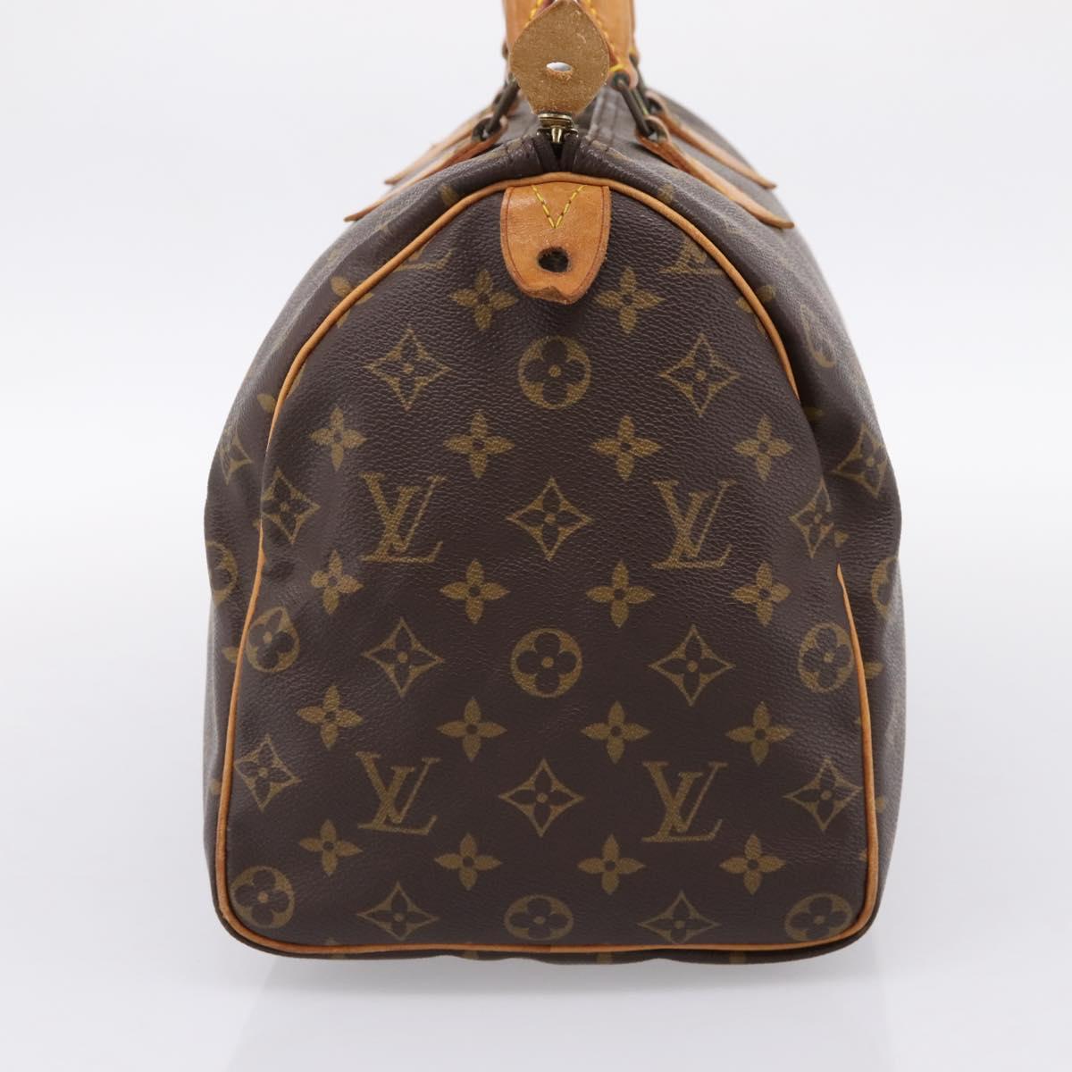 LOUIS VUITTON Monogram Speedy 30 Hand Bag M41526 LV Auth 195432